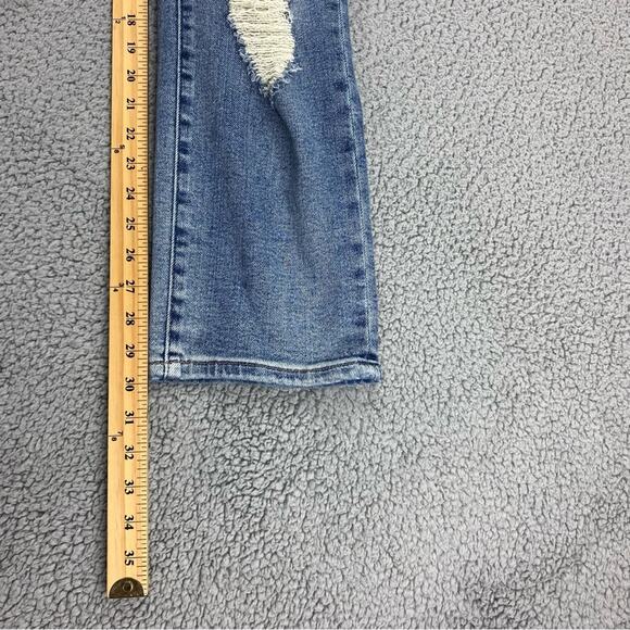 Judy Blue Women's Heavy Destroyed Distressed Straight Fit Jeans - Size: 13/31 - Picture 11 of 15